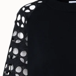 Pullover In Merino Wool And Dot Cut-Out Embroidery -Deals Vog Shift Store 714443