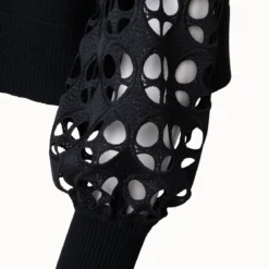 Pullover In Merino Wool And Dot Cut-Out Embroidery -Deals Vog Shift Store 714444