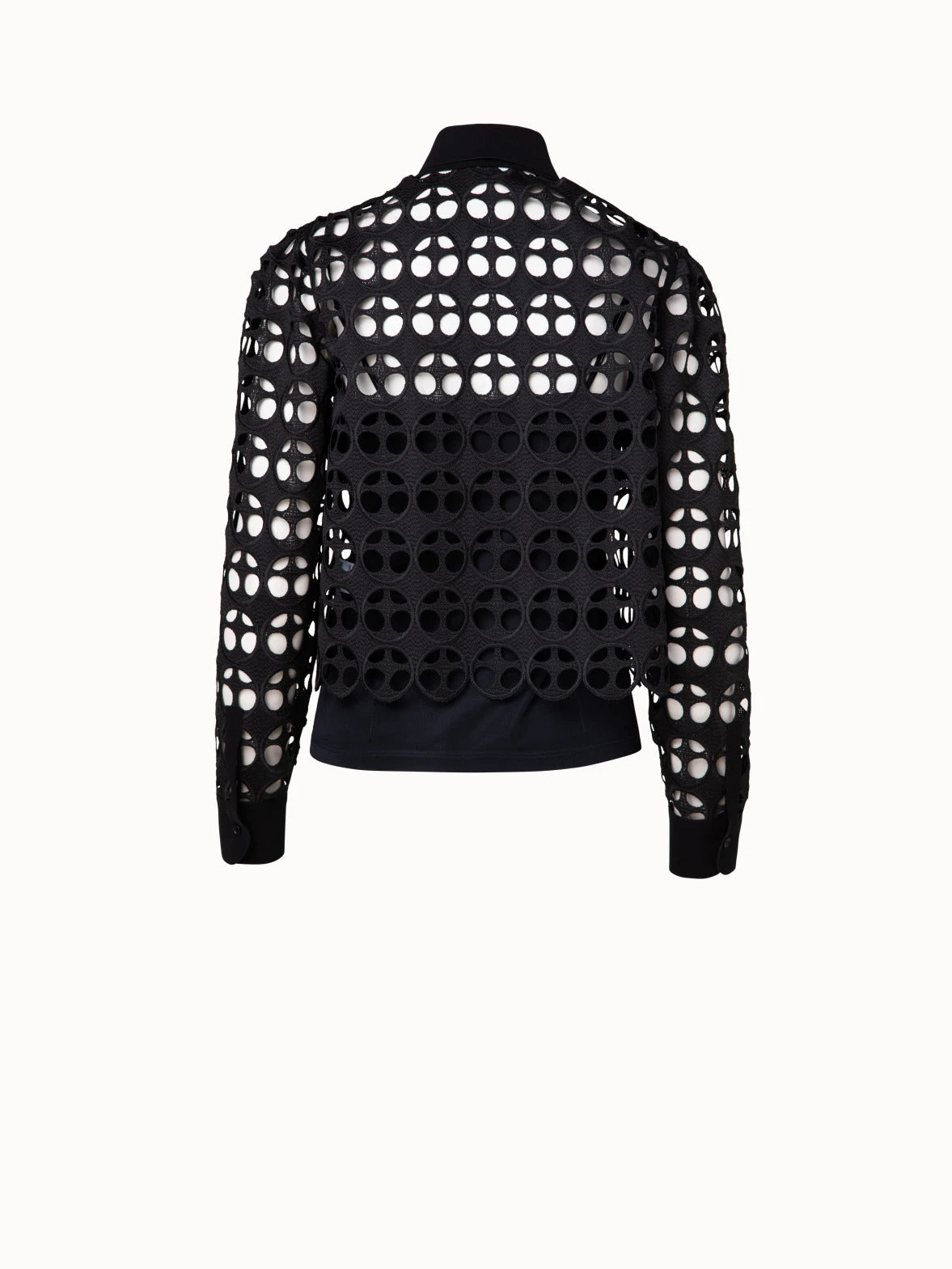 Dot Cut-Out Embroidery Blouse 6 Dot Cut-Out Embroidery Blouse - Image 4