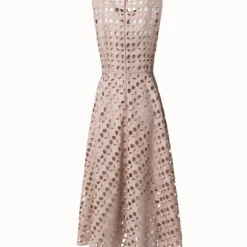 Dot Cut-Out Embroidery Maxi Dress -Deals Vog Shift Store 715165