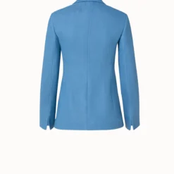 AKRIS Wool Cotton Stretch Piqué Jacket -Deals Vog Shift Store 716023