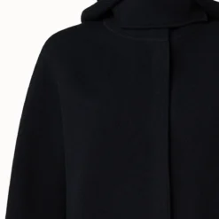 AKRIS Cashmere Piqué Jacket With Removable Hood -Deals Vog Shift Store 716927