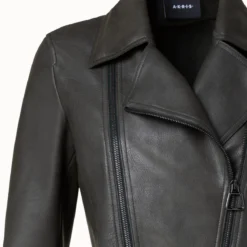 AKRIS Lambskin Biker Jacket -Deals Vog Shift Store 719123