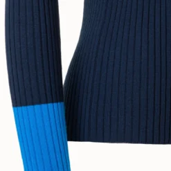 Ribbed Colorblock Merino Wool Pullover -Deals Vog Shift Store 720608