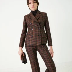 AKRIS Checked Wool Double-Face Jacket 9 AKRIS Checked Wool Double-Face Jacket -Deals Vog Shift Store 731524