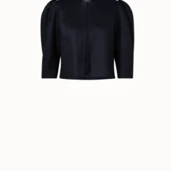 AKRIS Linen Double-Face Cropped Jacket