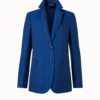 AKRIS Long Cotton Silk Seersucker Jacket -Deals Vog Shift Store 741570