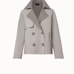 AKRIS Cotton Double-Face Double-Breasted Jacket -Deals Vog Shift Store 741701