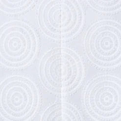 Cotton Batiste Blouse With Circle Loop Embroidery -Deals Vog Shift Store 741938