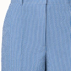 Chiara Cotton Stretch Seersucker Cropped Wide Leg Pants 9 Chiara Cotton Stretch Seersucker Cropped Wide Leg Pants -Deals Vog Shift Store 742040