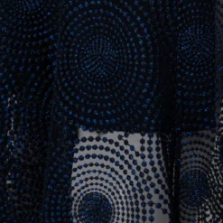 Metallic 3D Dot Embroidery Midi Dress -Deals Vog Shift Store 742245