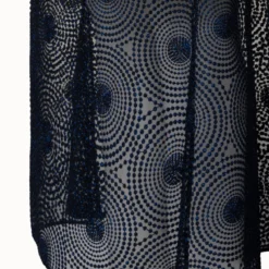 Metallic 3D Dot Embroidery Midi Dress -Deals Vog Shift Store 742247