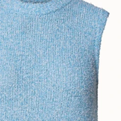 Cotton Viscose Blend Bouclé Knit Top -Deals Vog Shift Store 742494