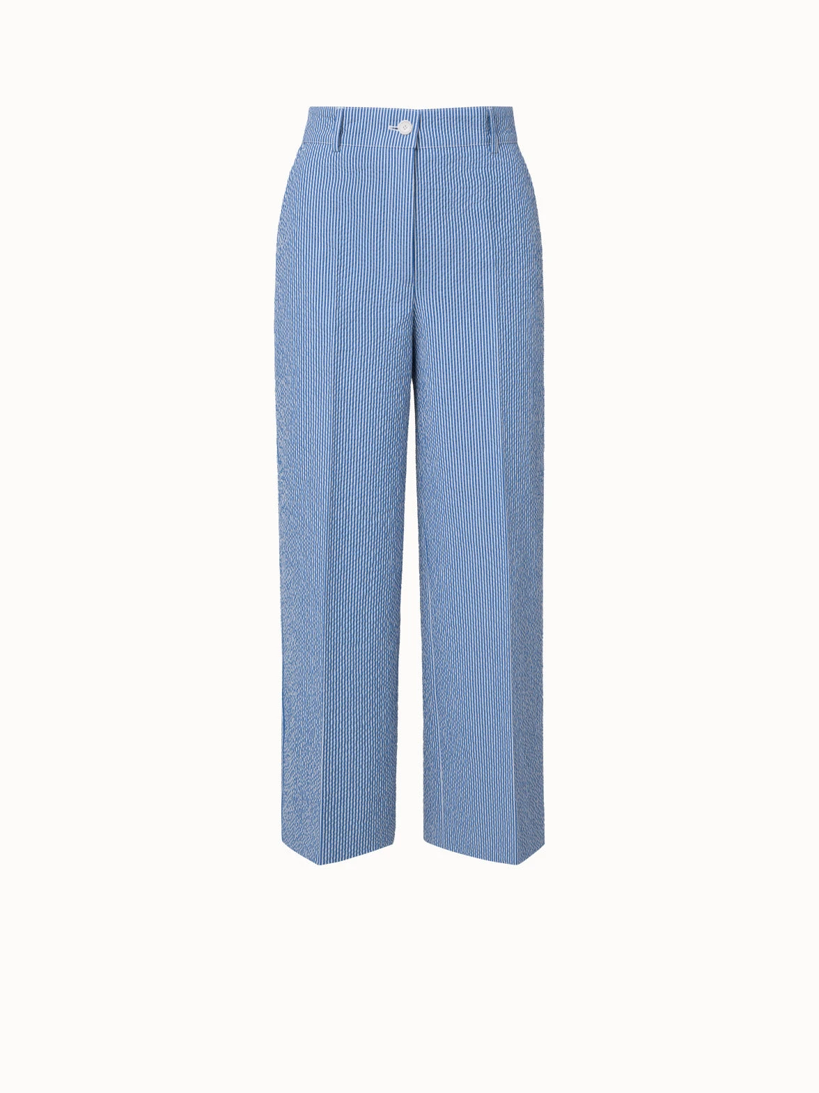 Chiara Cotton Stretch Seersucker Cropped Wide Leg Pants 3 Chiara Cotton Stretch Seersucker Cropped Wide Leg Pants