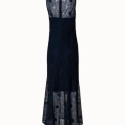 Metallic 3D Dot Embroidery Midi Dress -Deals Vog Shift Store 742990