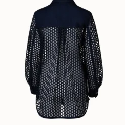 Dot Mesh Techno Embroidery Jacket -Deals Vog Shift Store 743195