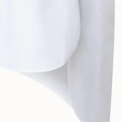 Cotton Popelin Blouse With Asymmetrical Zip -Deals Vog Shift Store 744697