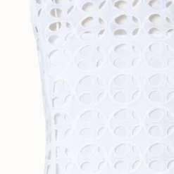 Dot Cut-Out Embroidery Dress -Deals Vog Shift Store 753822