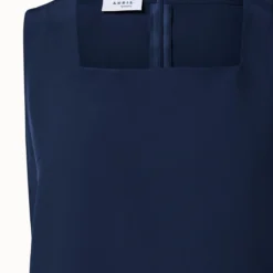 Crêpe De Chine Blouse With Square Neck -Deals Vog Shift Store 755485