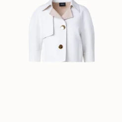 AKRIS Cotton Double-Face Cropped Jacket -Deals Vog Shift Store 758285