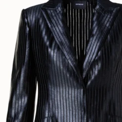 AKRIS Striped Techno Embroidery Blazer -Deals Vog Shift Store 759599