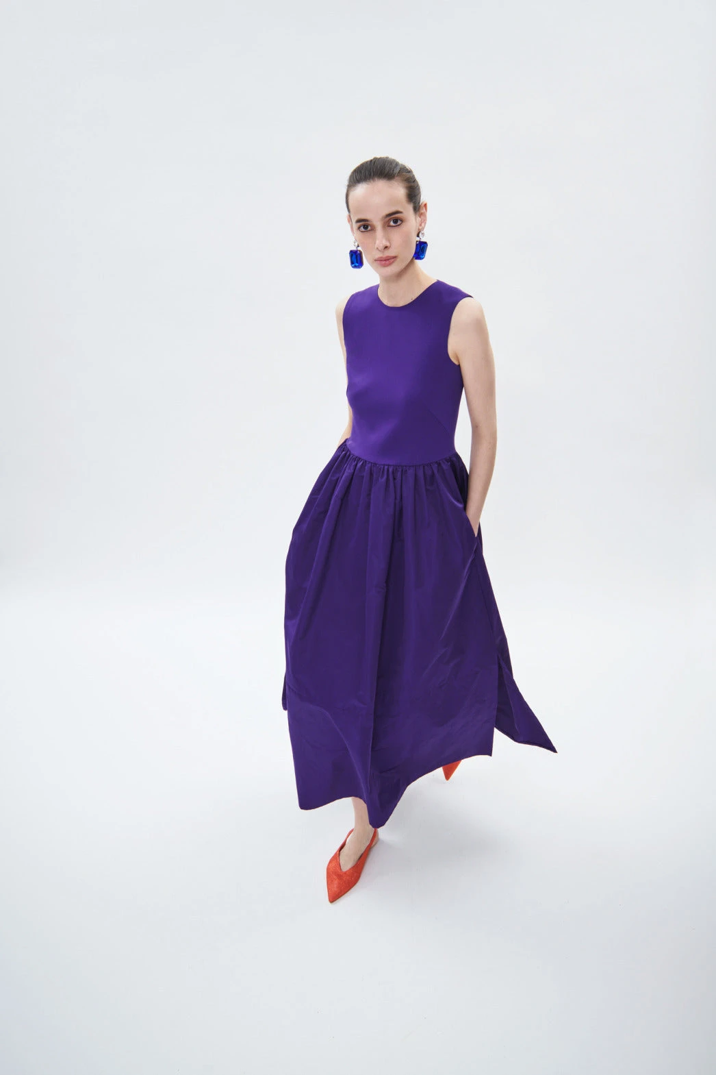 Mixed Media Midi Dress 4 Mixed Media Midi Dress - Image 2