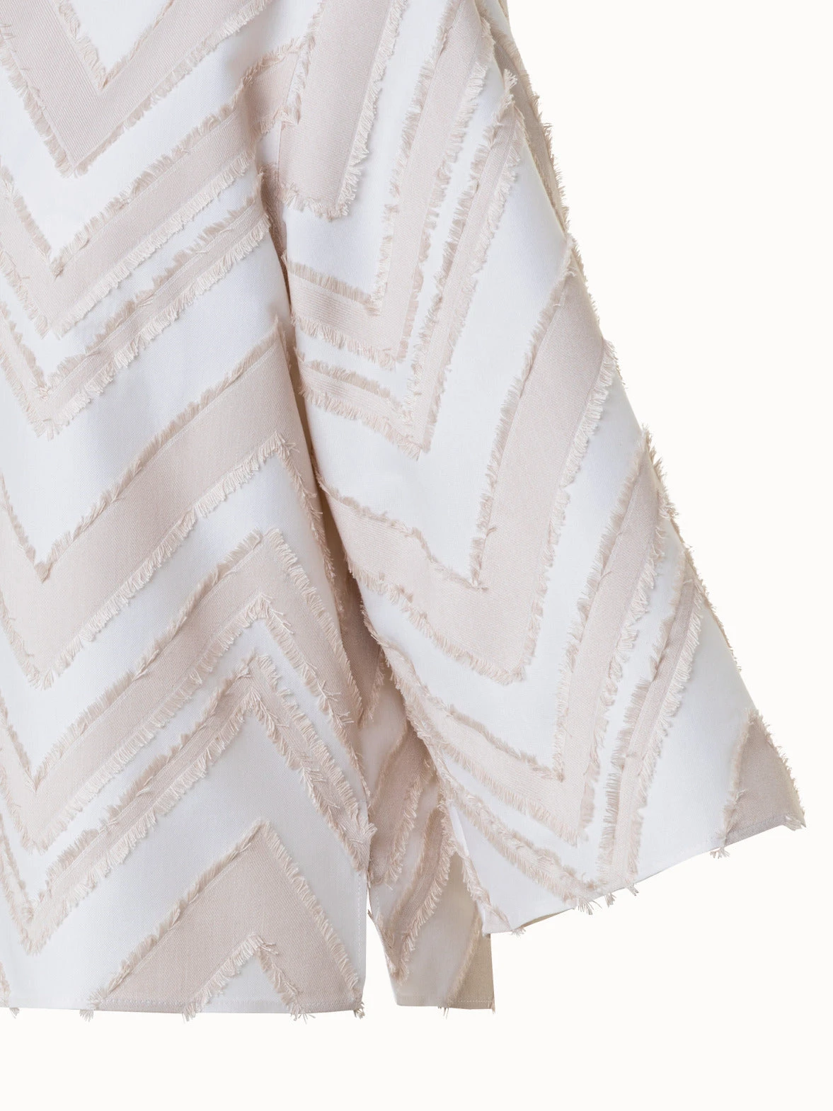 Fringed Zigzag Cotton Blend Jacquard Blouse 7 Fringed Zigzag Cotton Blend Jacquard Blouse - Image 5