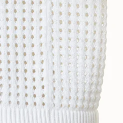 Chunky Cotton Dot Mesh Polo Shirt 12 Chunky Cotton Dot Mesh Polo Shirt -Deals Vog Shift Store 768278