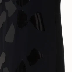 Lasercut Crêpe Tunic Dress With XL Kaleidoscope Sequins -Deals Vog Shift Store 768519