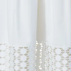 Cotton Poplin Dress With Kaleidoscope Dot Embroidery -Deals Vog Shift Store 768618