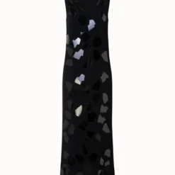 Lasercut Crêpe Tunic Dress With XL Kaleidoscope Sequins