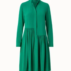 Silk Crêpe De Chine Shirt Dress