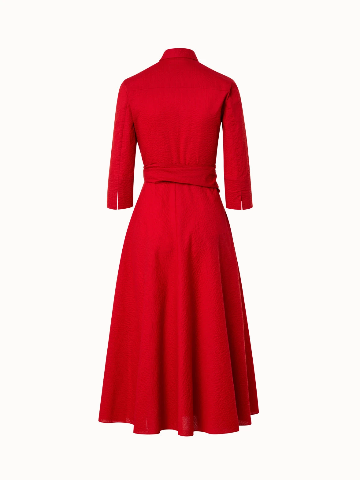 Cotton Seersucker Midi Dress 5 Cotton Seersucker Midi Dress - Image 3