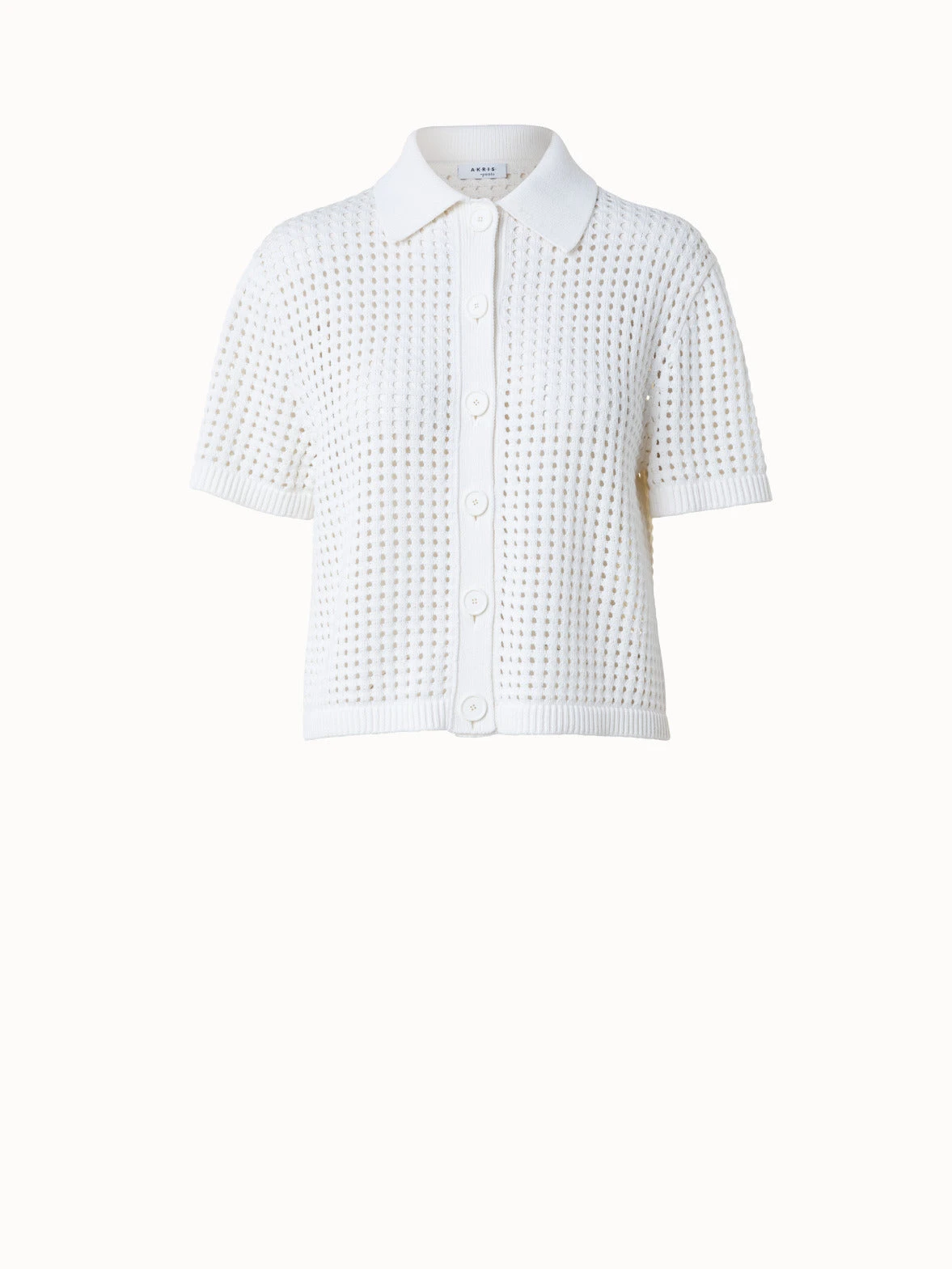 Chunky Cotton Dot Mesh Polo Shirt 5 Chunky Cotton Dot Mesh Polo Shirt - Image 3