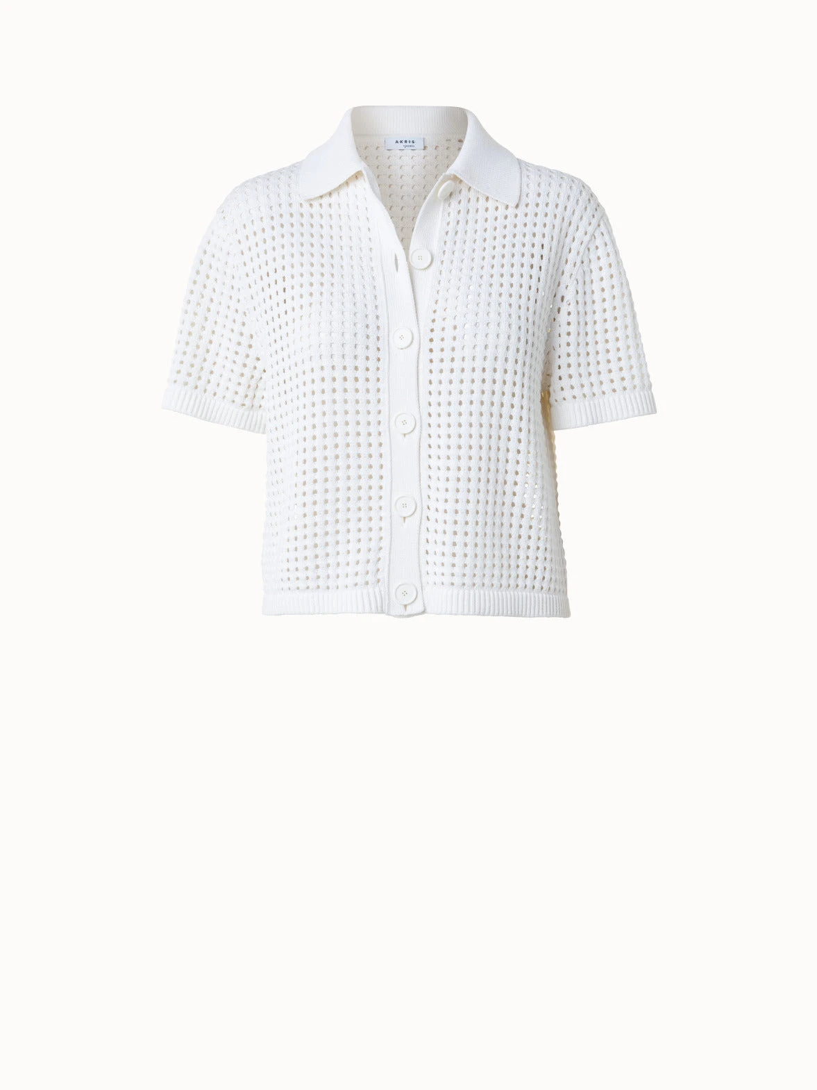 Chunky Cotton Dot Mesh Polo Shirt 3 Chunky Cotton Dot Mesh Polo Shirt