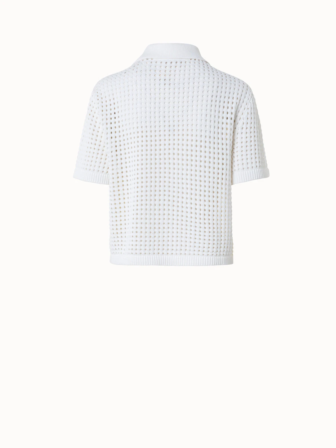 Chunky Cotton Dot Mesh Polo Shirt 4 Chunky Cotton Dot Mesh Polo Shirt - Image 2