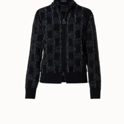 AKRIS Cashmere Cotton Square Fringe Jacquard Knit Cardigan -Deals Vog Shift Store 770180 d4a4eb67 f614 45f5 a50a 5a0d7ea6a942