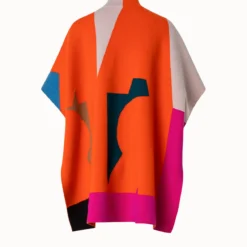 AKRIS Reversible Cashmere Knit Composed Letters Intarsia Double-Face Cape 11 AKRIS Reversible Cashmere Knit Composed Letters Intarsia Double-Face Cape -Deals Vog Shift Store 770192