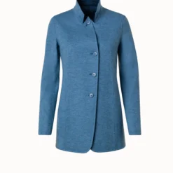 AKRIS Cashmere Jersey Long Jacket