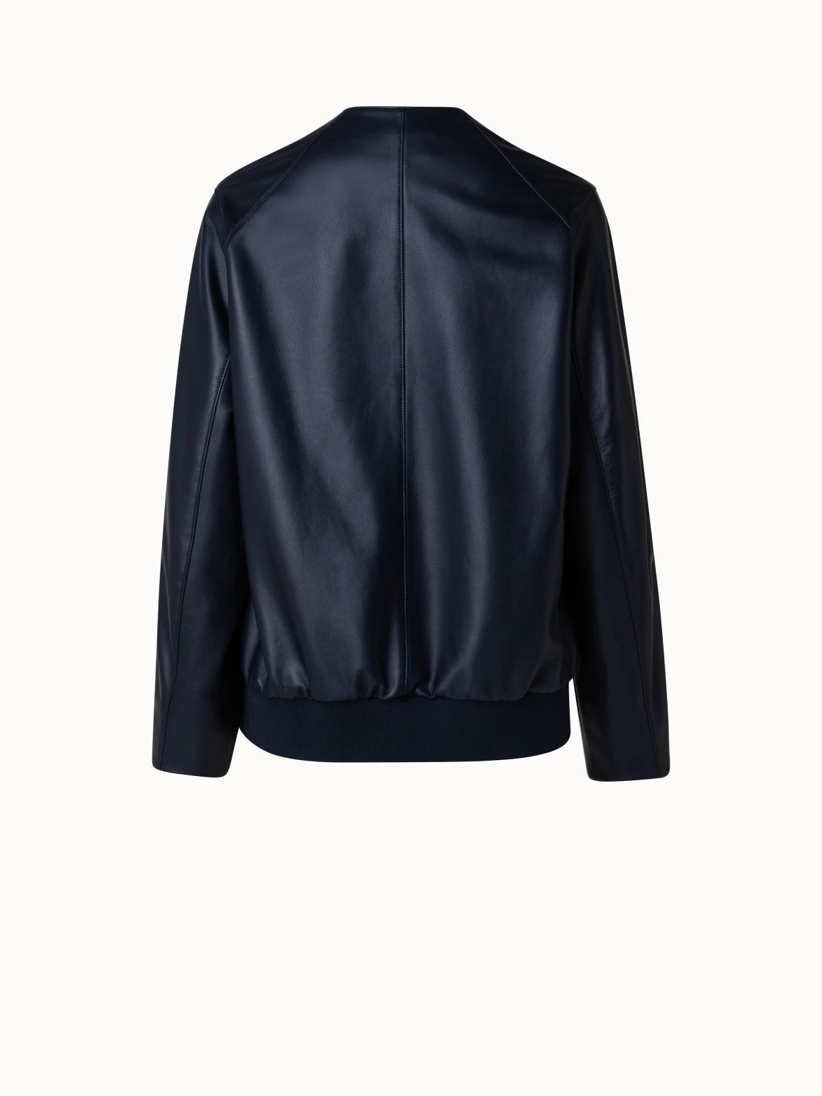 AKRIS Lambskin Leather Bomber Jacket 4 AKRIS Lambskin Leather Bomber Jacket - Image 2
