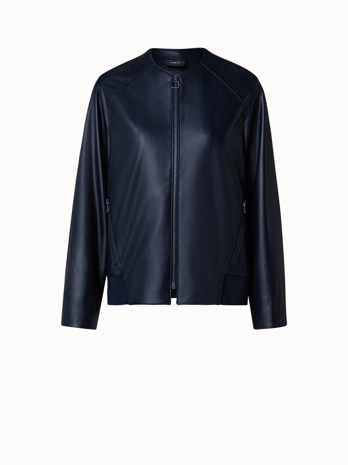 AKRIS Lambskin Leather Bomber Jacket 3 AKRIS Lambskin Leather Bomber Jacket