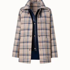 AKRIS Reversible Three-in-One Wool Double Weave Jacket -Deals Vog Shift Store 770311