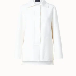AKRIS Cashmere Double-Face Long Jacket