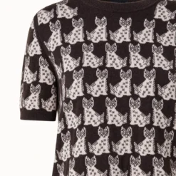 AKRIS Cashmere Cotton Emma Jacquard Knit Pullover -Deals Vog Shift Store 770985