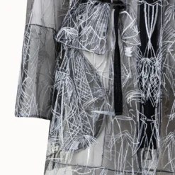 AKRIS Techno Tulle Parka With Croquis Embroidery 13 AKRIS Techno Tulle Parka With Croquis Embroidery -Deals Vog Shift Store 772057