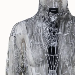 AKRIS Techno Tulle Parka With Croquis Embroidery 14 AKRIS Techno Tulle Parka With Croquis Embroidery -Deals Vog Shift Store 772059