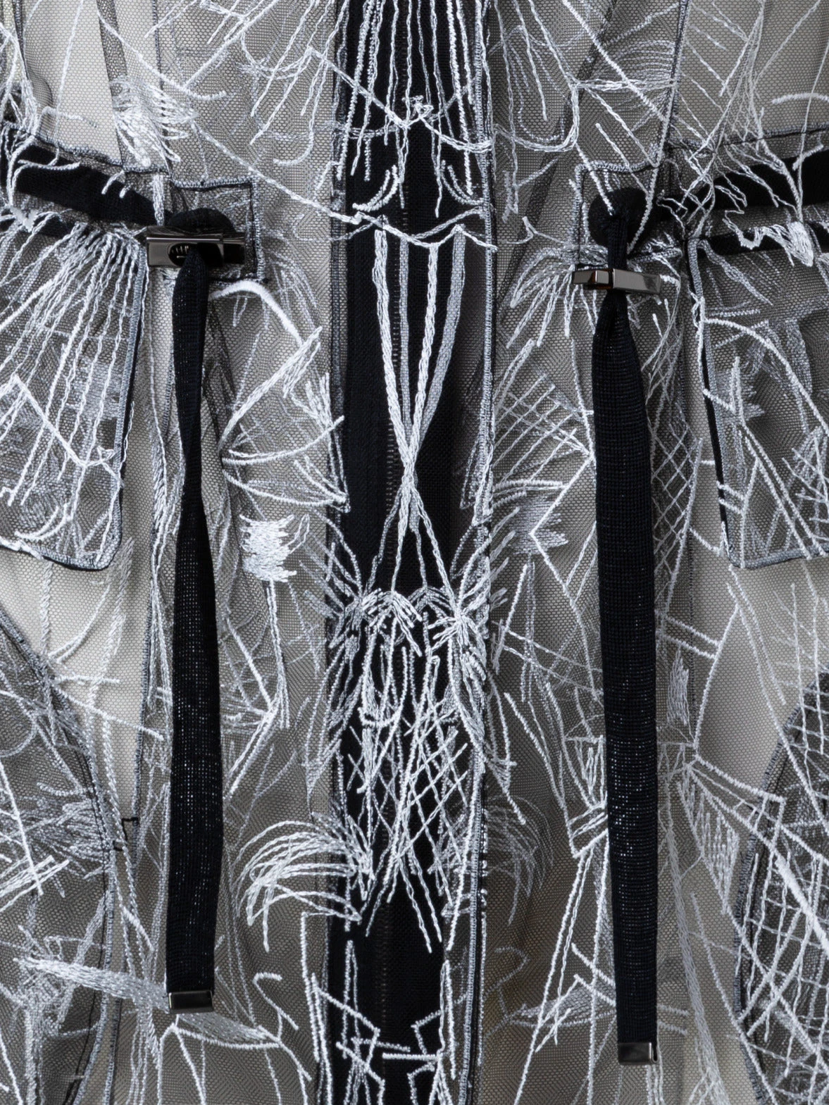 AKRIS Techno Tulle Parka With Croquis Embroidery 9 AKRIS Techno Tulle Parka With Croquis Embroidery - Image 7