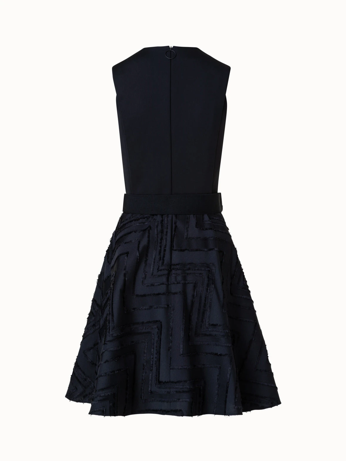 Fringed Zigzag Cotton Blend Jacquard Dress 4 Fringed Zigzag Cotton Blend Jacquard Dress - Image 2