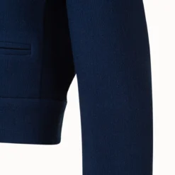 AKRIS Wool Crêpe Double-Face Short Jacket -Deals Vog Shift Store 773452