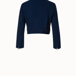 AKRIS Wool Crêpe Double-Face Short Jacket -Deals Vog Shift Store 773453